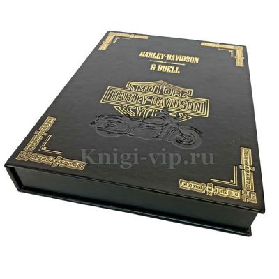 Harley-Davidson & Buell. Подарочная книга в кожаном переплёте