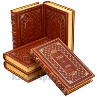 Михаил Булгаков. Собрание сочинений в 5 томах. Книги в кожаном переплёте.