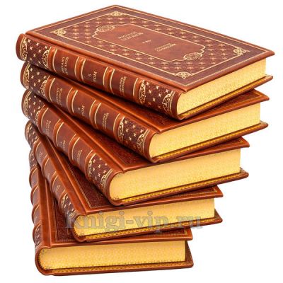 Михаил Булгаков. Собрание сочинений в 5 томах. Книги в кожаном переплёте.