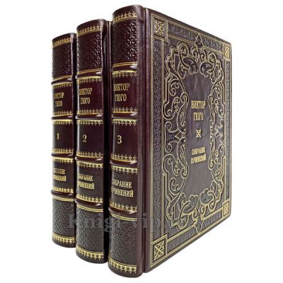 Виктор Гюго - Отверженные в 3 томах. Книги в кожаном переплёте