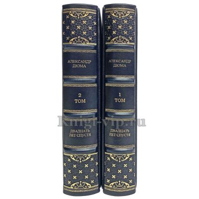 Александр Дюма - Двадцать лет спустя (в 2 томах). Книги в кожаном переплёте