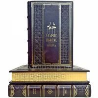 Марио Пьюзо. Собрание сочинений в 3 томах. Подарочные книги в кожаном переплете ручной работы Марио Пьюзо. Собрание сочинений в 3 томах. Подарочные книги в кожаном переплете ручной работы