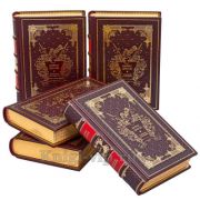 Морис Дрюон. Цикл «Проклятые короли» в 5 томах. Книги в кожаном переплете