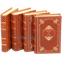 Хорхе Борхес. Собрание сочинений в 4 томах. Книги в кожаном переплёте.