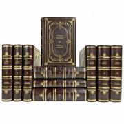 Чарльз Диккенс. Собрание сочинений в 10 томах. Подарочные книги в переплете из натуральной кожи