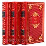 Вольтер. Собрание сочинений в 3 томах. Книги в кожаном переплёте.