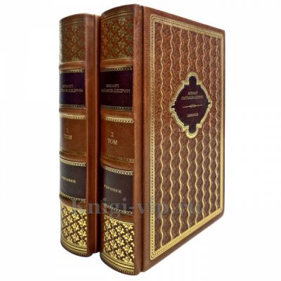 Михаил Салтыков-Щедрин - Избранное в 2 томах. Подарочные книги в кожаном переплете ручной работы