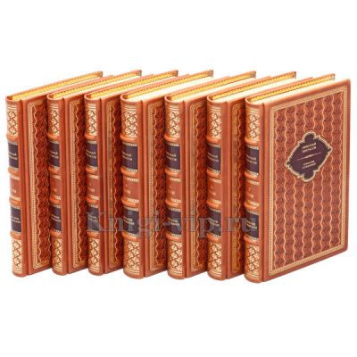 Николай Некрасов. Собрание сочинений в 7 томах. Книги в кожаном переплете.