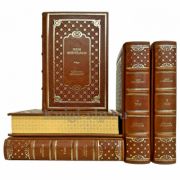 Лион Фейхтвангер. Собрание сочинений в 5 томах. Подарочные книги в кожаном переплете ручной работы