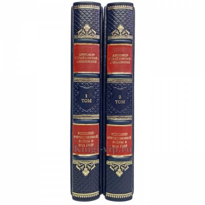 Михайловский-Данилевский - Описание отечественной войны 1812г в 2 томах. Книги в кожаном переплёте