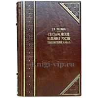 Географические названия России: топонимический словарь. Е. Поспелов. Книга в кожаном переплёте. Географические названия России: топонимический словарь. Е. Поспелов. Книга в кожаном переплёте.