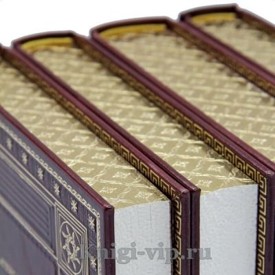 Александрийская библиотека в 4 книгах. Книги в кожаном переплёте