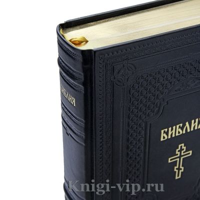 Библия в кожаном переплёте (Русский синодальный перевод)