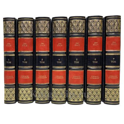 Дэн Браун. Собрание произведений в 7 томах. Книги в кожаном переплете