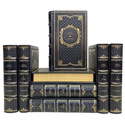 Джек Лондон. Собрание сочинений в 8 томах. Книги в кожаном переплёте.