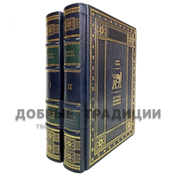 Boris Turaev - history of the Ancient East in 2 volumes. Gift books bound in leather