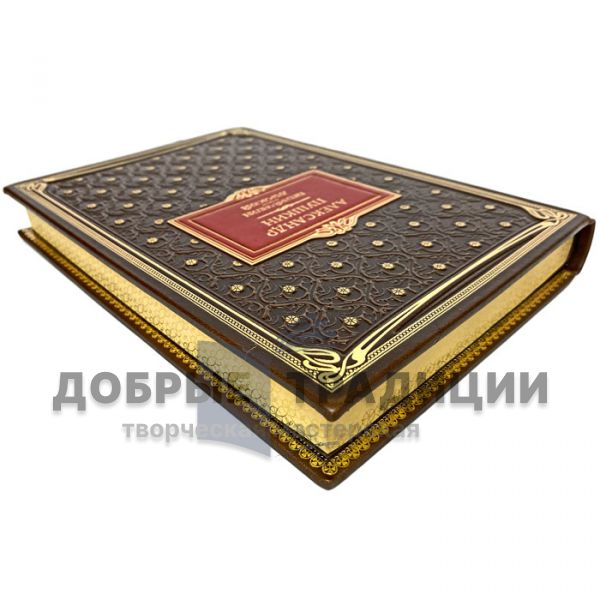 Pushkin A.S. - "Eugene Onegin", "Dubrovsky". Gift book bound in genuine leather