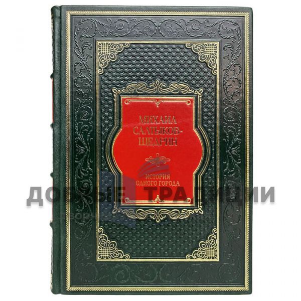 Mikhail Saltykov-Shchedrin - The history of a city. Gift book bound in leather