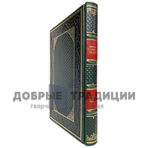 Mikhail Saltykov-Shchedrin - The history of a city. Gift book bound in leather