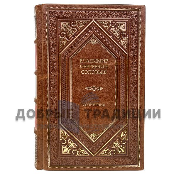 V. S. Soloviev. Works in 2 volumes. Gift books bound in leather.