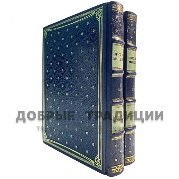 Erich Von Manstein - Memoirs of a Field Marshal in 2 volumes. Gift books bound in leather