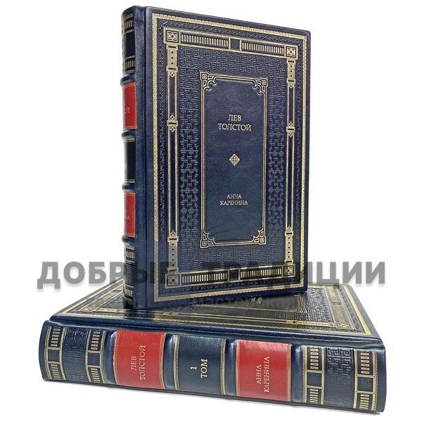 Leo Tolstoy - Anna Karenina (2 volumes). Gift books bound in leather