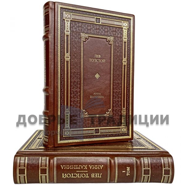 Leo Tolstoy - Anna Karenina (2 volumes). Gift books bound in leather