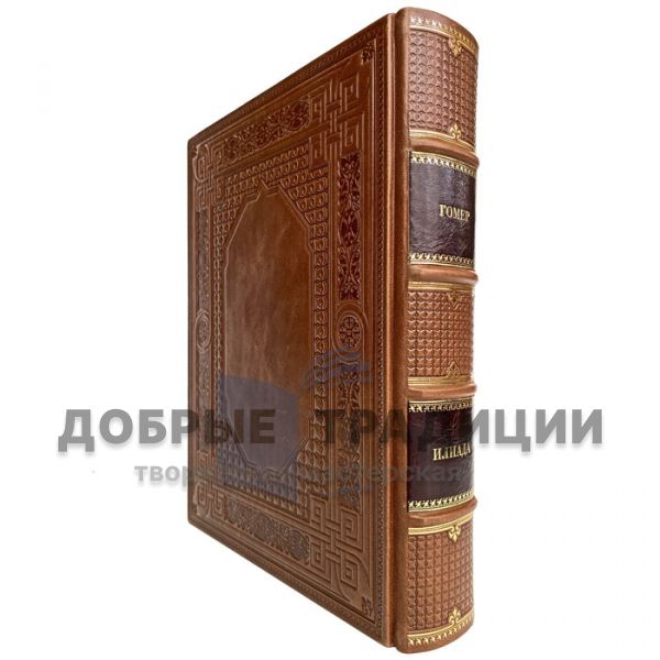 Homer - the Iliad. Gift book bound in leather