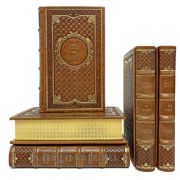 Карел Чапек. Собрание сочинений в 5 томах. Книги в кожаном переплёте.