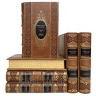 Константин Симонов. Собрание сочинений в 6 томах. Книги в кожаном переплёте.
