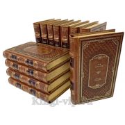 Лев Толстой. Собрание сочинений в 12 томах. Книги в кожаном переплёте.