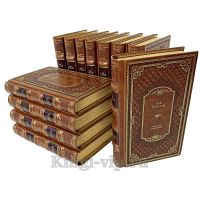 Лев Толстой. Собрание сочинений в 12 томах. Книги в кожаном переплёте.