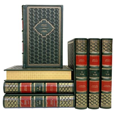 Михаил Зощенко. Собрание сочинений в 7 книгах. Книги в кожаном переплёте.