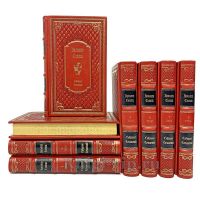 Вальтер Скотт. Собрание сочинений в 8 томах. Книги в кожаном переплёте.